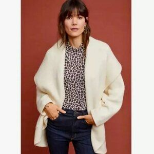 Anthropologie Hygge Sleeping on Snow Cardigan Sweater in Ivory XS/S